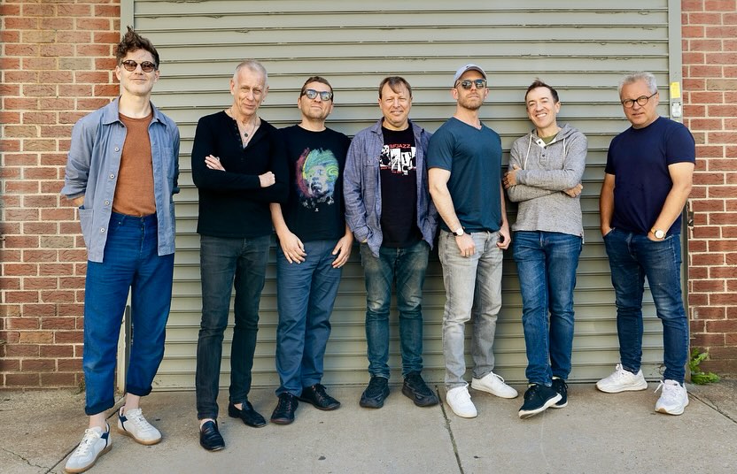 left-to-right: Ben Wendel, Joe Locke, Vladimir Kostadinovic, Chris Potter, Matt Brwer, Geoff Keezer, Alex Sipiagin