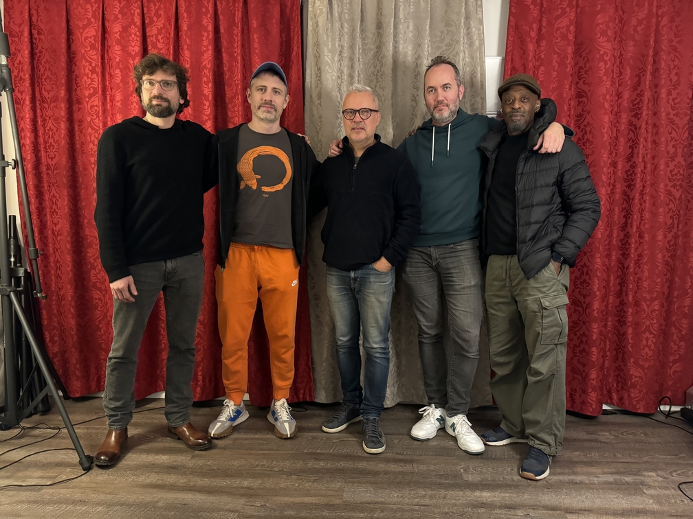 left-to-right: Makar Novikov, John Escreet, Alex Sipiagin, Will Vinson, Donald Edwards